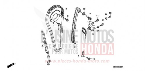 CHAINE A CAMES/TENDEUR CRF230F9 de 2009